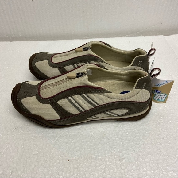 Dr.Scholls Natural Sport Sneaker Zip Up Gel Insole  Beige/Brown 7.5W NWT - Picture 7 of 7